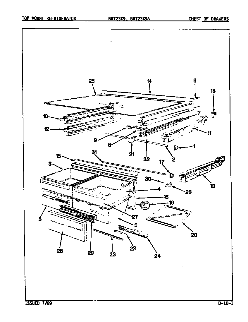 Chest of drawers
