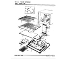 Magic Chef RB23KA-4A/AG95D freezer compartment diagram