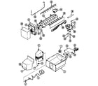 Magic Chef RB234TDV ice maker & bin diagram