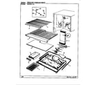 Magic Chef RB19KY-2A/BG58A freezer compartment diagram