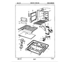 Magic Chef RB18EY-3AW/7B03A freezer compartment diagram