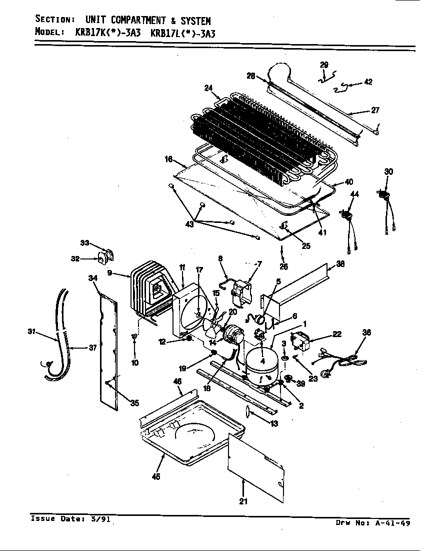 Unit compartment & system