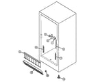 Maytag DF12J freezer compartment diagram