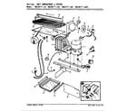 Magic Chef RB15KA1AFL/AG04A unit compartment & system diagram