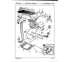 Magic Chef RB23GA-3PL/7B23B unit compartment & system diagram