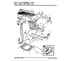 Magic Chef RB23KA-4AL/AG96B unit compartment & system diagram