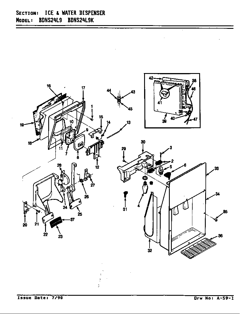 Ice & water dispenser
