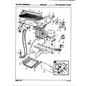 Magic Chef RB18FA-3AL/7B20B unit compartment & system diagram