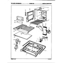 Magic Chef RB18FA-3AL/7B20B freezer compartment diagram