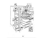 Magic Chef RD22EA-3A/5M43B freezer compartment diagram