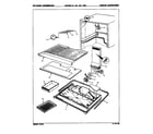 Magic Chef RB15HN1AFL/8C44B freezer compartment diagram