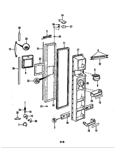 Freezer door