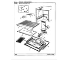 Magic Chef RB15KY-1A/BL02A freezer compartment diagram