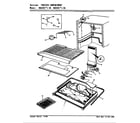 Magic Chef RB15KA-3A/AG19A freezer compartment diagram