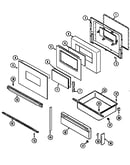 Door/drawer (ser. pre. 21)