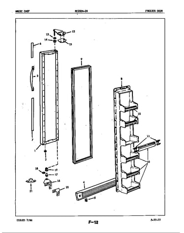 Freezer door