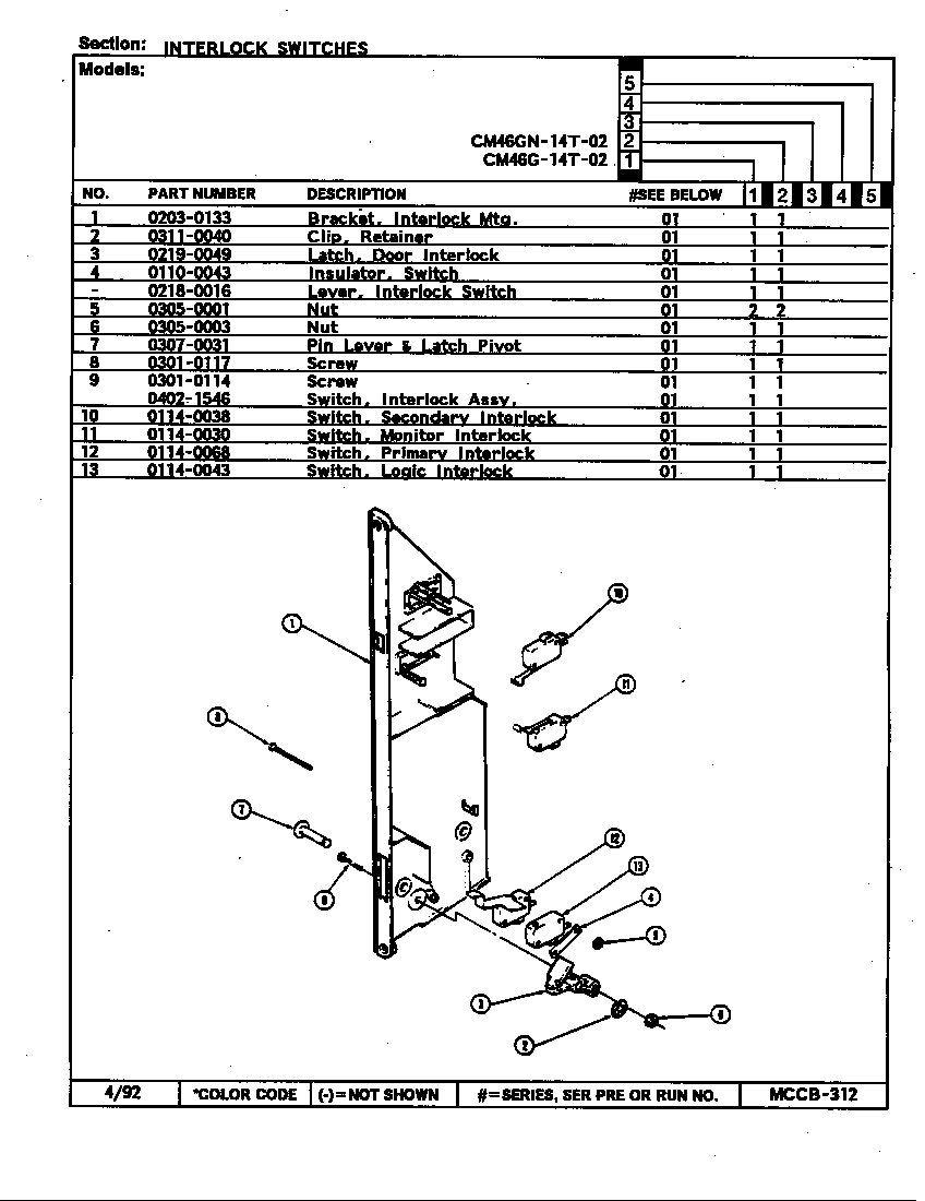 Interlock switches