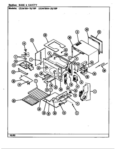 Base & cavity