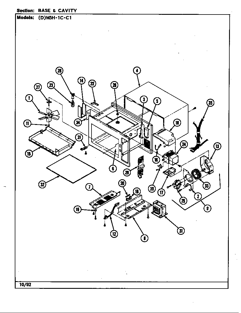 Base & cavity