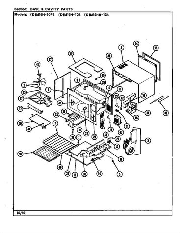 Base & cavity