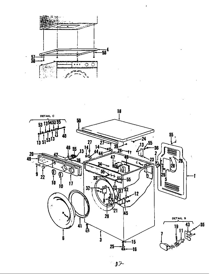 Cabinet & control panel