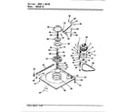 Magic Chef W20JA5S base & drive (w20ja5s) (w20jn5s) diagram
