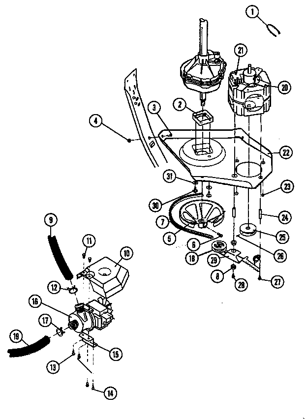 MOTOR-WASHER (SL10AN-A02 & A03) (SL10AN-A02) (SL10AN-A03)