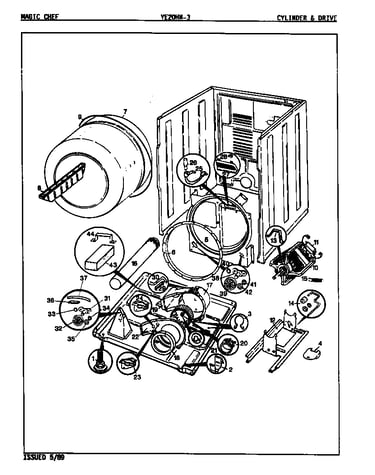 Cylinder & drive (rev. a-d) (ye20ha3) (ye20hn3) (ye20hy3)