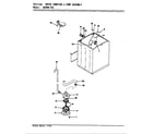 Magic Chef W20HN3SC water carrying & pump assembly diagram