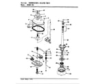 Magic Chef W20HA3SC transmission & related parts diagram