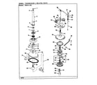 Magic Chef W20HA3SC transmission & related parts (rev. a-e) diagram