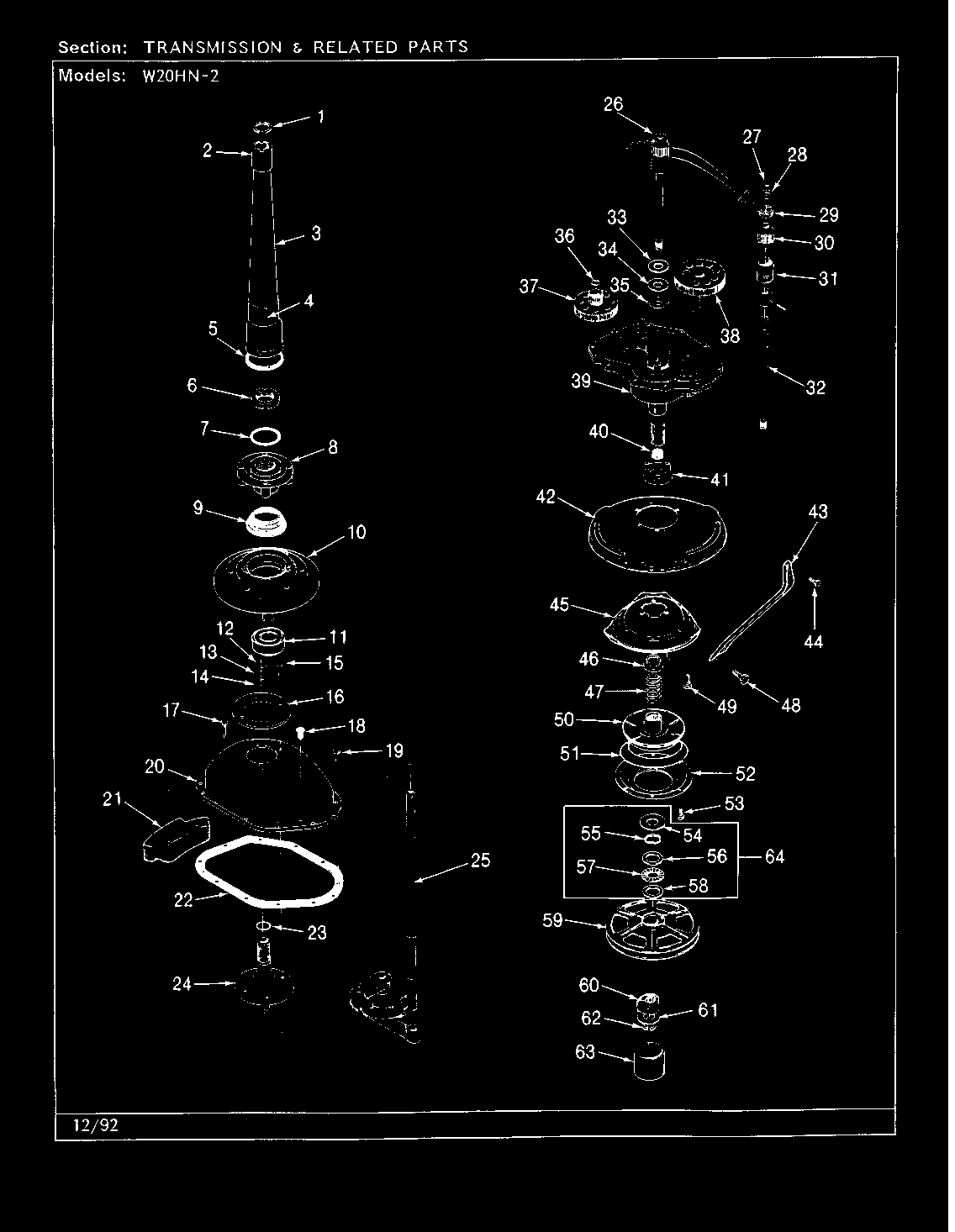 TRANSMISSION & RELATED PARTS (REV. J-N)