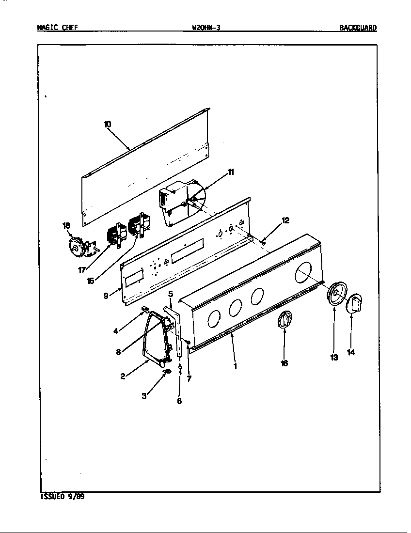 CONTROL PANEL (REV. E-J)