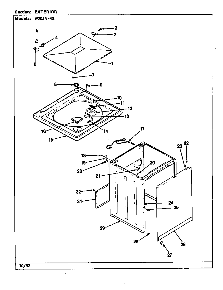 EXTERIOR (W20JN4S)(REV. A-E)