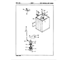 Magic Chef W20HY4 water carrying & pump assembly diagram