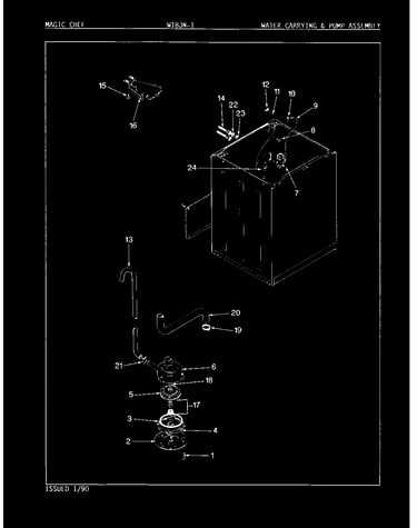 Water carrying & pump assembly