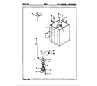 Magic Chef W20HN5 water carrying & pump assembly diagram