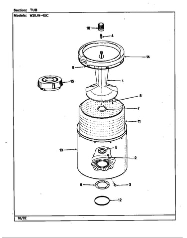 Tub (w20jn4sc)(rev. a)