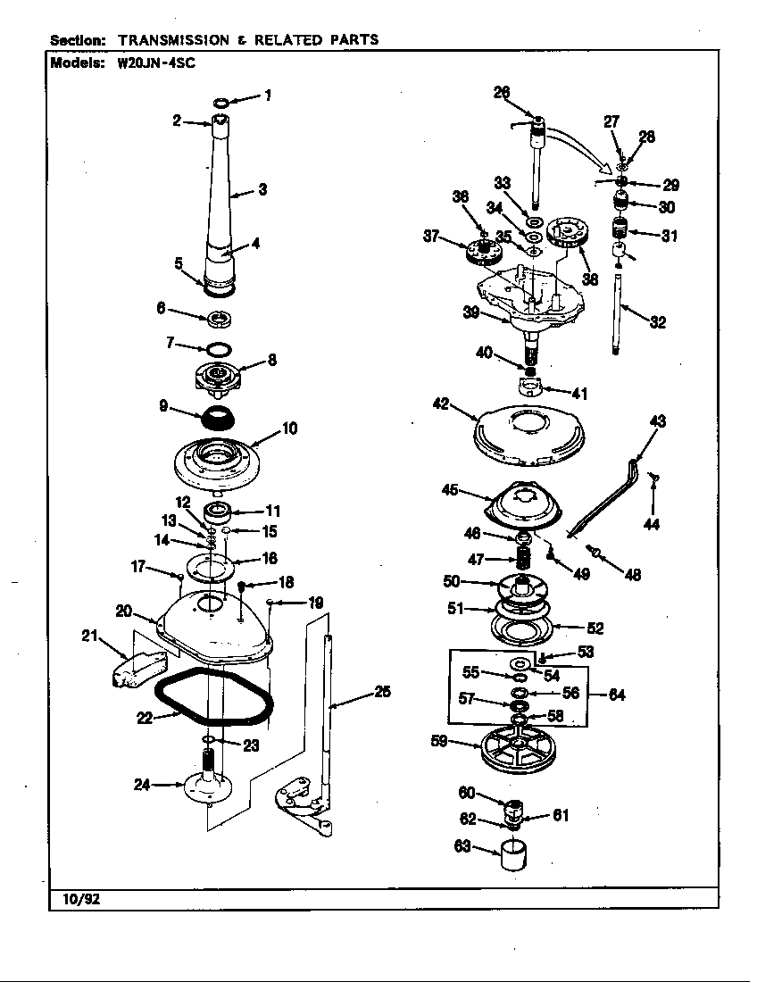 TRANSMISSION (W20JN4SC)(REV. A)