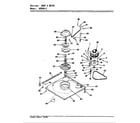 Magic Chef W26HN2 base & drive (rev. a-d) diagram