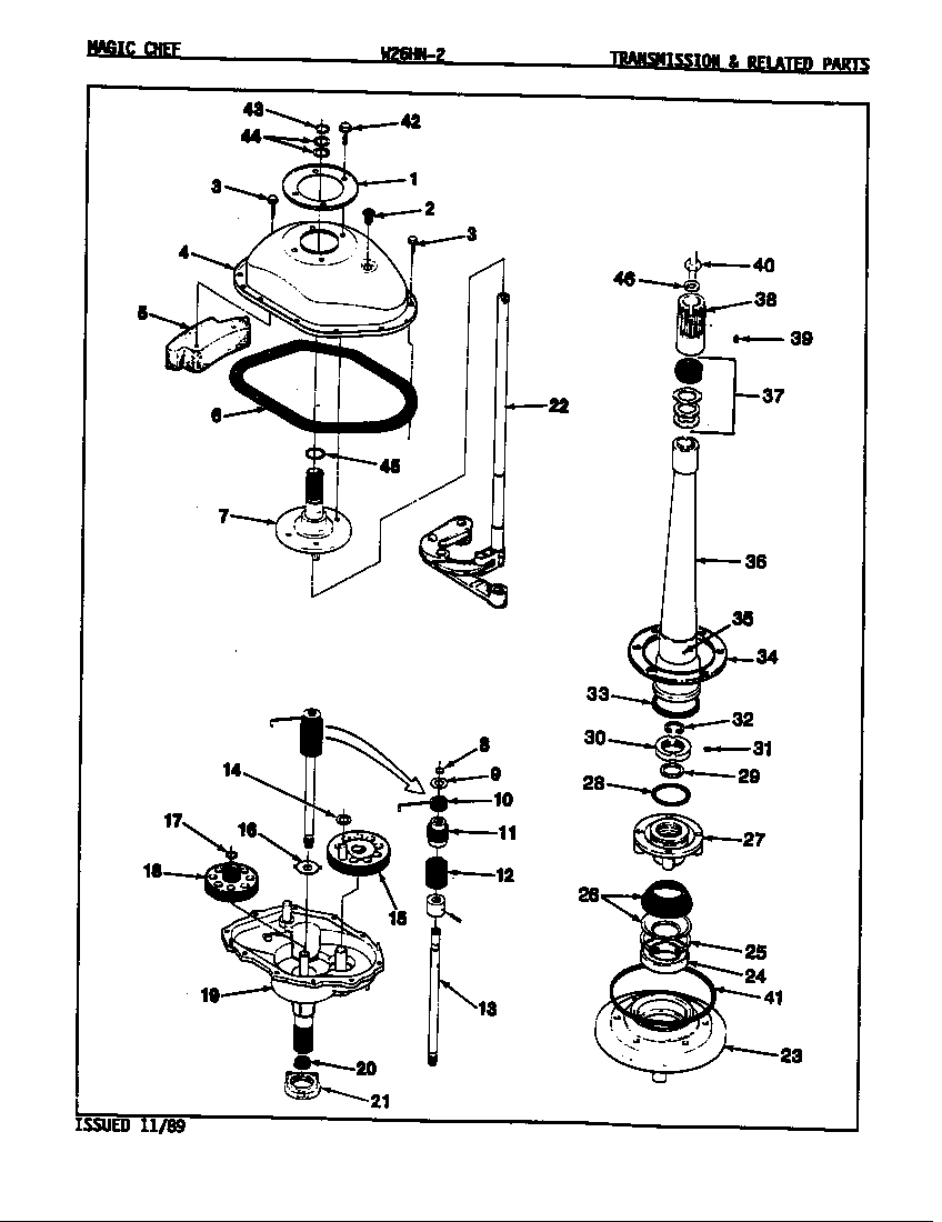 TRANSMISSION & RELATED PARTS (REV. E-G)