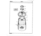 Magic Chef W20FA3C tub diagram