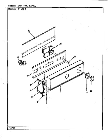 Control panel (rev. e-j)