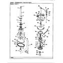 Magic Chef W14JA1 transmission & related parts (rev. e-j) diagram
