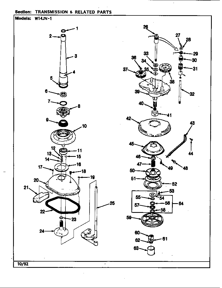 Transmission & related parts (rev. e-j)