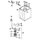 Magic Chef W14JA1 motor & pump (rev. k) diagram