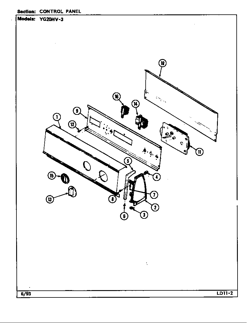 Control panel (yg20hv3) (yg20hv3)