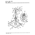 Magic Chef W20JA4 base & drive (orig/rev. a-d) diagram