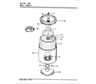 Magic Chef W20JA4 tub (rev. e-f diagram