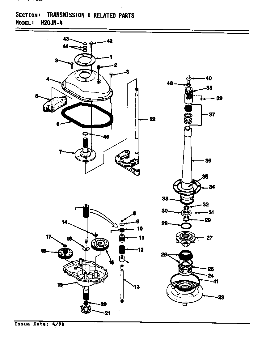 TRANSMISSION & RELATED PARTS (REV. E-F)